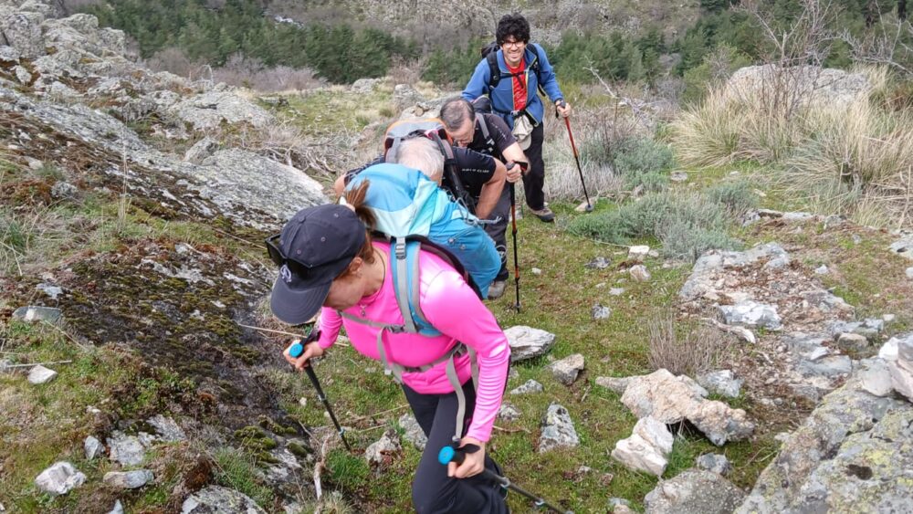 El Grupo Excursionista en las Cascadas del Purgatorio