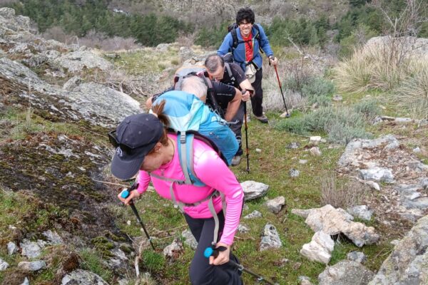 El Grupo Excursionista en las Cascadas del Purgatorio