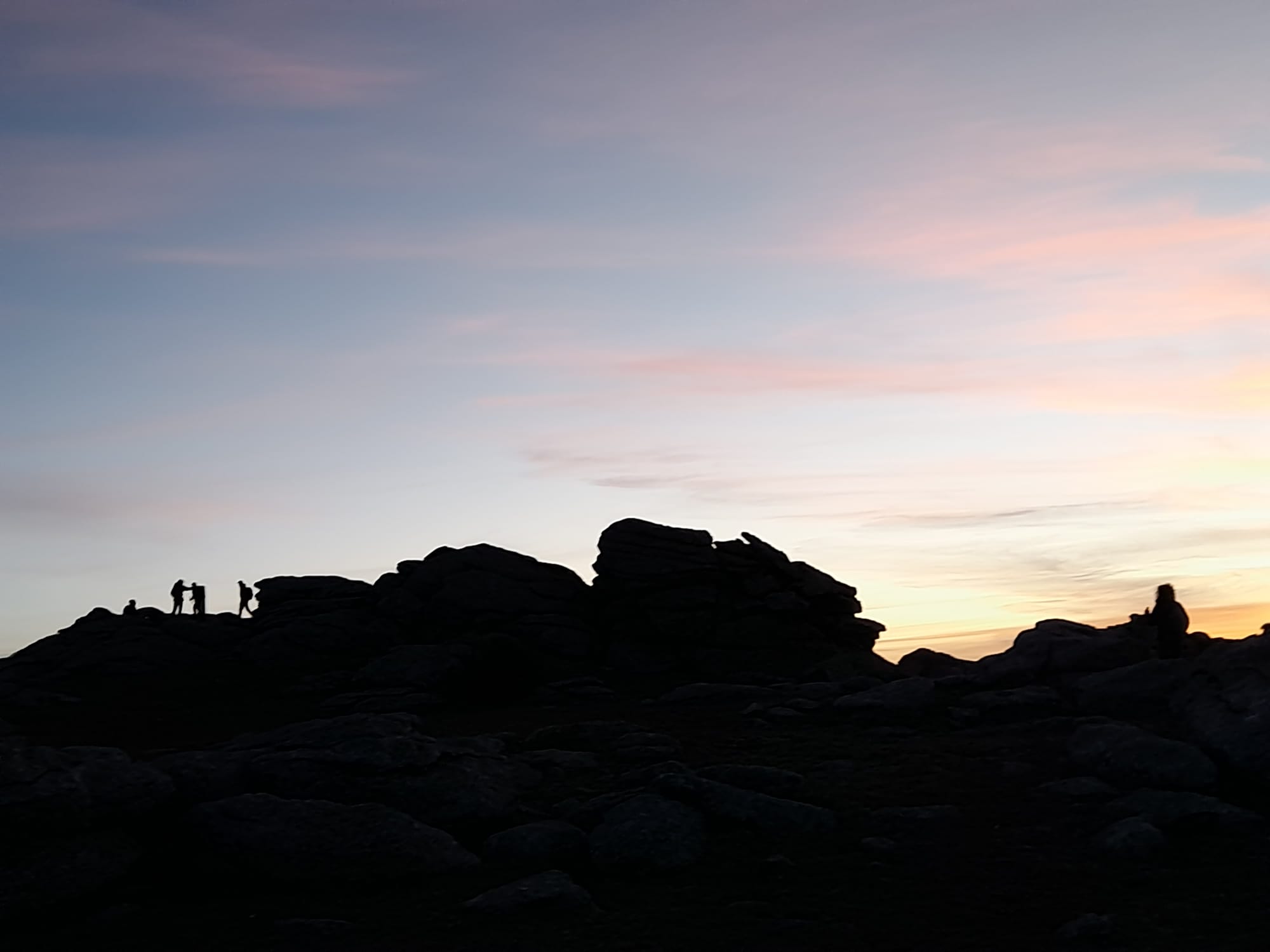 Saludo a la Luna Llena en Peña del Águila (S. de Guadarrama).