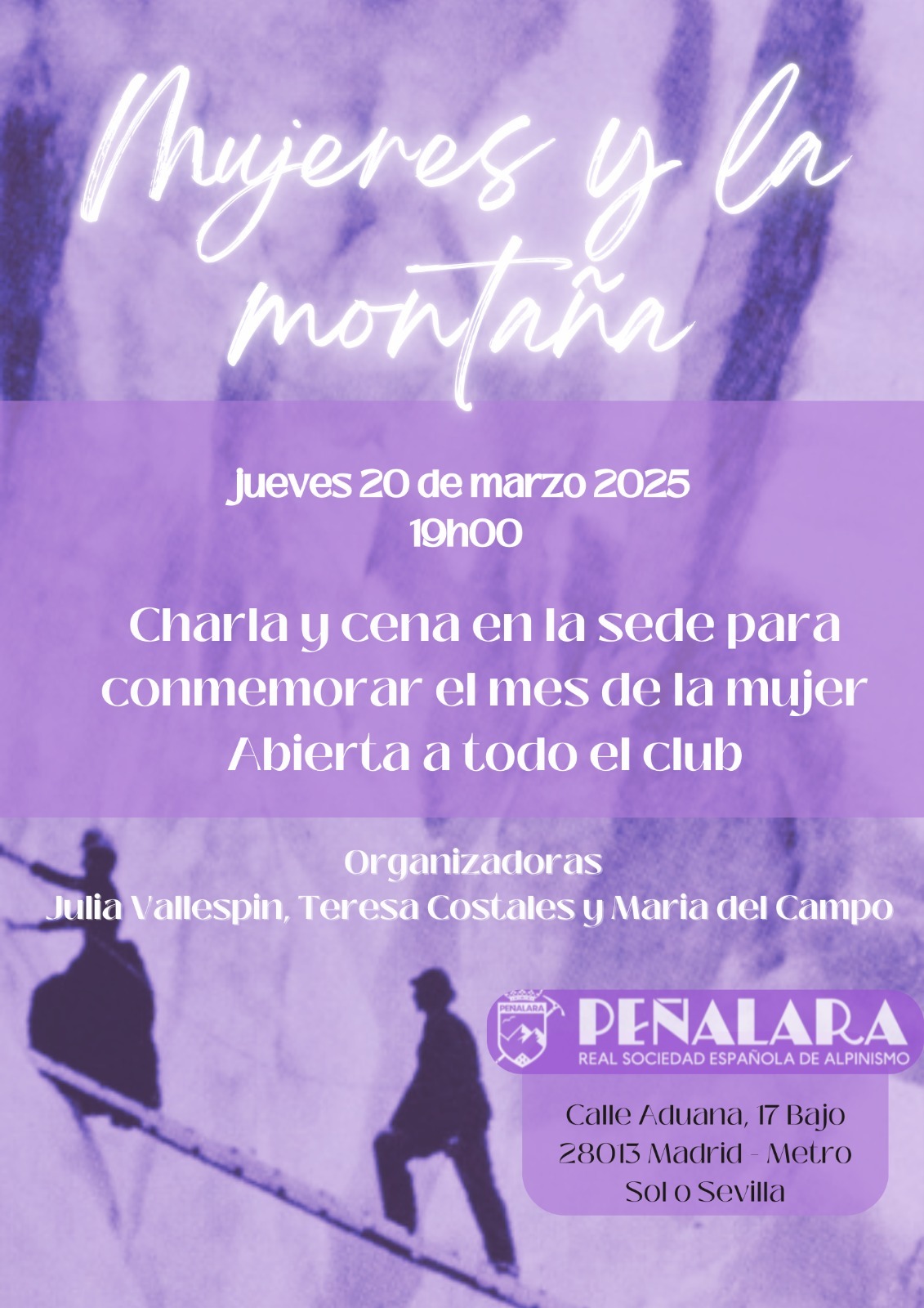 Charla: Mujeres y la Montaña